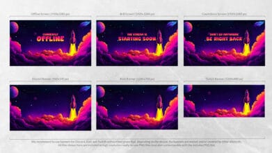 Twitch Transmission Screens Banners