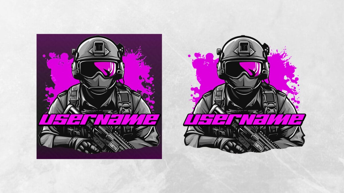 Pink Streamer Logo Free Template