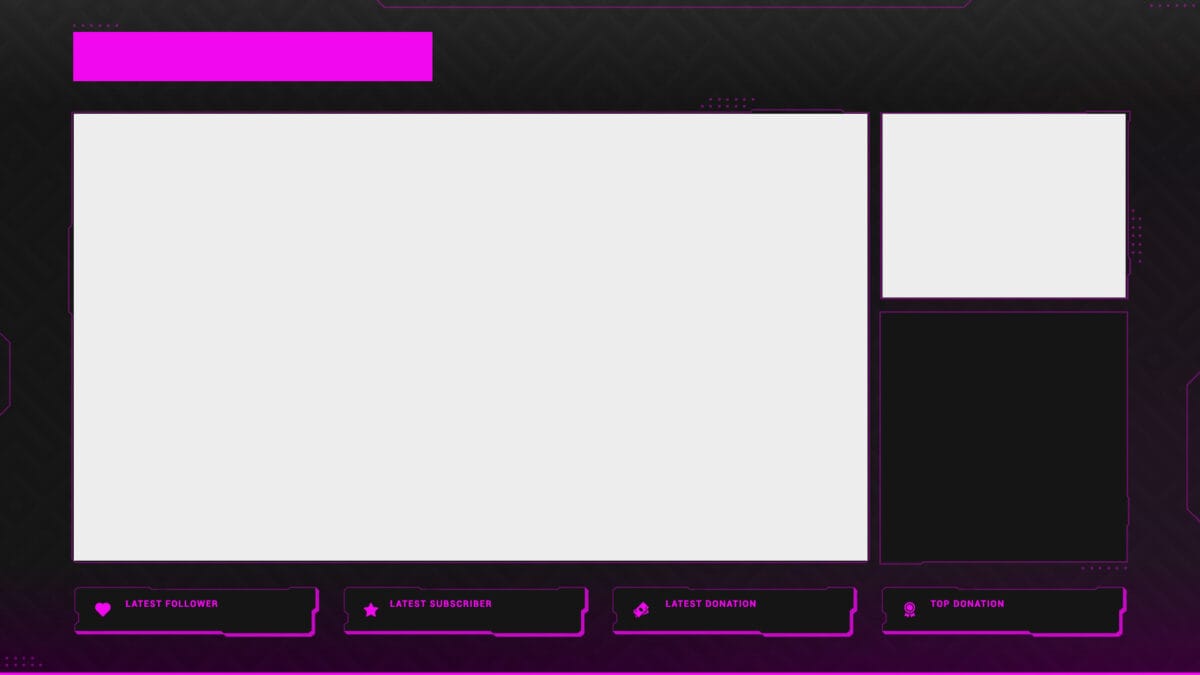 Pink Twitch Overlay OBS Free Template