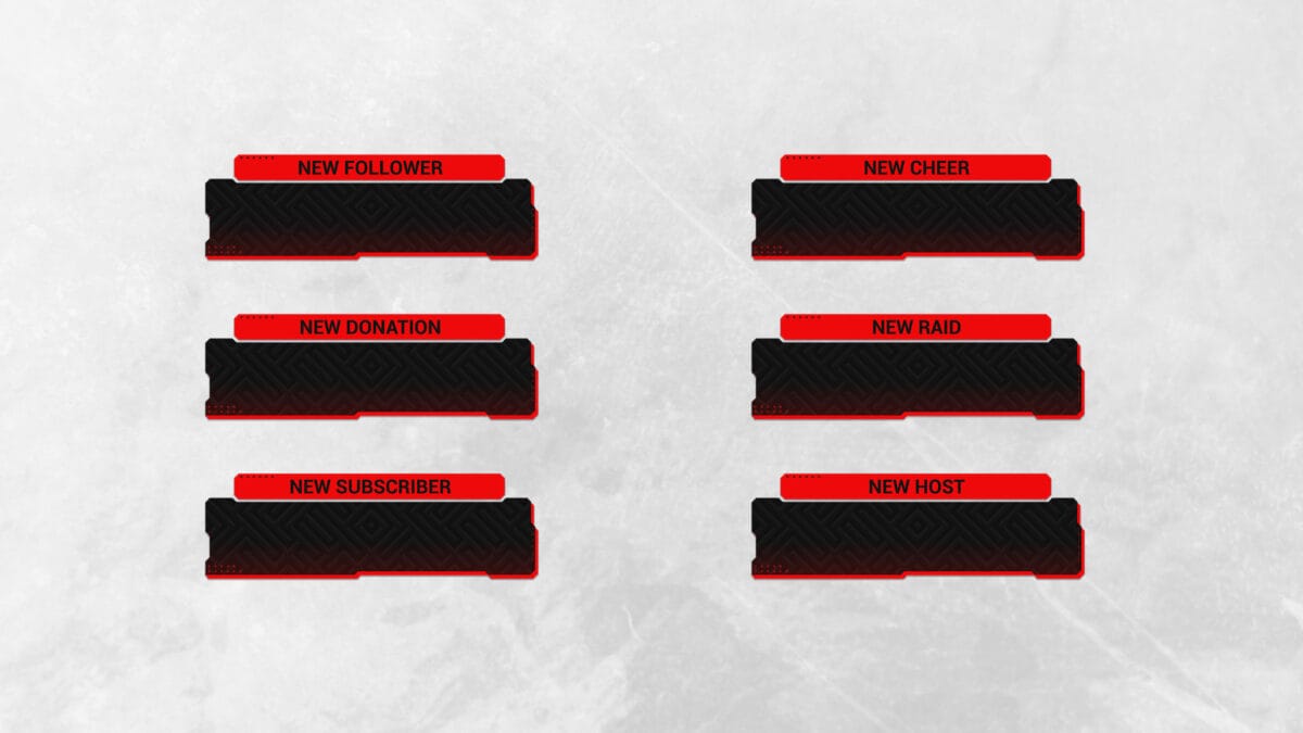 Twitch Subscriber Donation Host Cheer Raid Alert